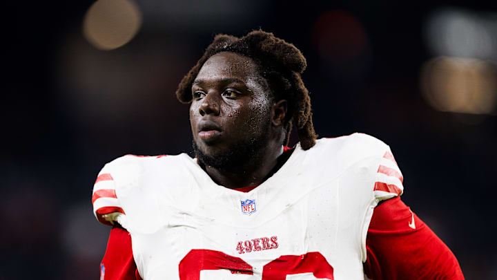 San Francisco 49ers defensive lineman Evan Anderson (66)