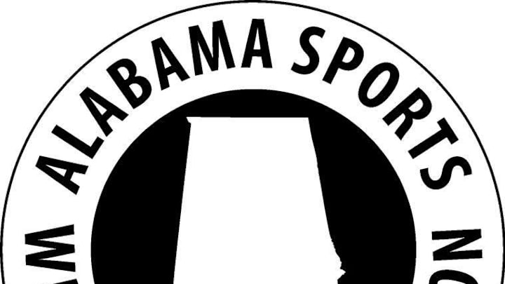 Alabama Sports Writers Association logo, black and white