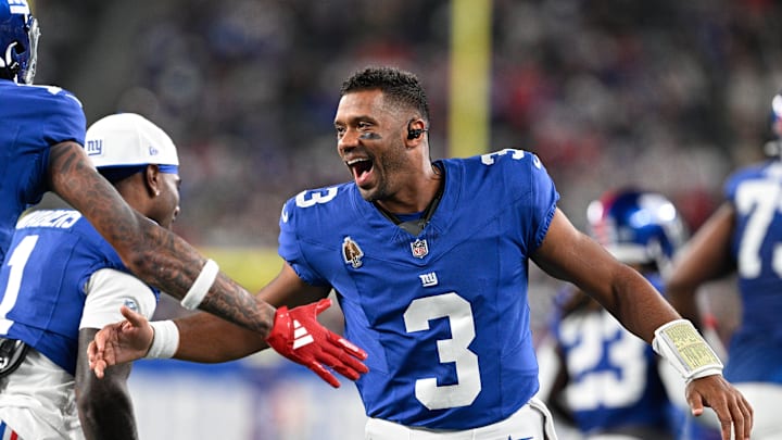 New York Giants quarterback Russell Wilson 