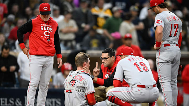 Cincinnati Reds catcher Tyler Stephenson.