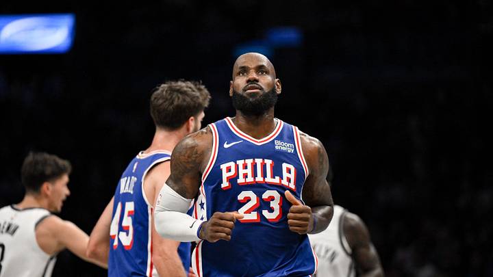 Oct 8, 2026; Brooklyn, New York, USA; Philadelphia 76ers forward Lebron James (23) during the first half against the Brooklyn Nets at Barclays Center. Mandatory Credit: John Jones-Imagn Images Oct 8, 2026; Brooklyn, New York, USA; Philadelphia 76ers forward Lebron James (23) during the first half against the Brooklyn Nets at Barclays Center. Mandatory Credit: John Jones-Imagn Images