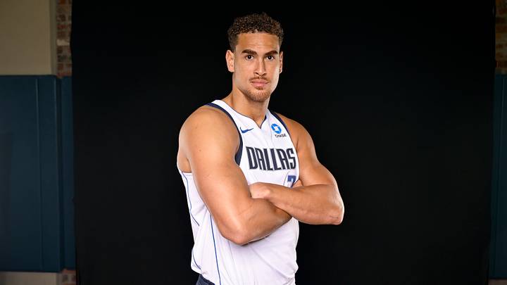 Sep 25, 2026; Dallas, TX, USA; Dallas Mavericks forward/center Dwight Powell (7) poses for a photo during the Mavericks media day at American Airlines Center. Mandatory Credit: Jerome Miron-Imagn Images Sep 25, 2026; Dallas, TX, USA; Dallas Mavericks forward/center Dwight Powell (7) poses for a photo during the Mavericks media day at American Airlines Center. Mandatory Credit: Jerome Miron-Imagn Images