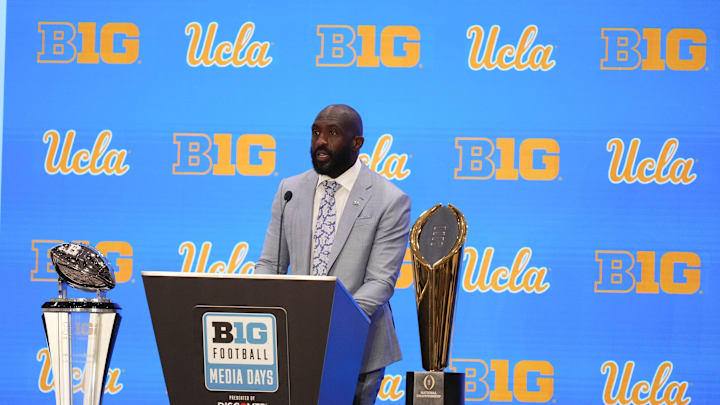 UCLA head coach DeShaun FosteMandatory Credit: Lucas Peltier-Imagn Images
