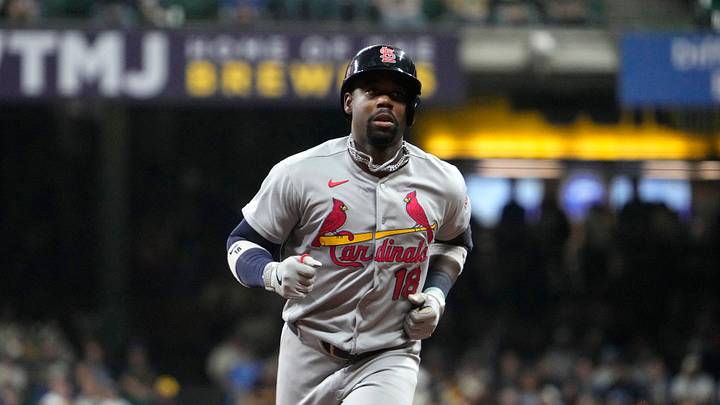Sep 25, 2026; Milwaukee, Wisconsin, USA; St. Louis Cardinals right fielder Jordan Walker (18) celebrates hitting a home run against the Milwaukee Brewers in the seventh inning at American Family Field. Mandatory Credit: Michael McLoone-Imagn Images Sep 25, 2026; Milwaukee, Wisconsin, USA; St. Louis Cardinals right fielder Jordan Walker (18) celebrates hitting a home run against the Milwaukee Brewers in the seventh inning at American Family Field. Mandatory Credit: Michael McLoone-Imagn Images