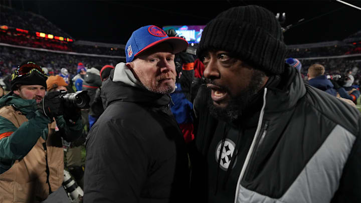 Jan 15, 2024; Orchard Park, New York, USA; Mike Tomlin Steelers Head Coach