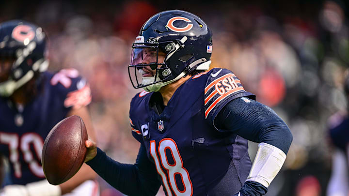 Caleb Williams the Bears will close their season against the Packers in Week 18.