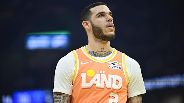 Jan 26, 2026; Cleveland, Ohio, USA; Cleveland Cavaliers guard Lonzo Ball (2) stands on the court in the first quarter against the Orland Magic at Rocket Arena. Mandatory Credit: David Richard-Imagn Images Jan 26, 2026; Cleveland, Ohio, USA; Cleveland Cavaliers guard Lonzo Ball (2) stands on the court in the first quarter against the Orland Magic at Rocket Arena. Mandatory Credit: David Richard-Imagn Images