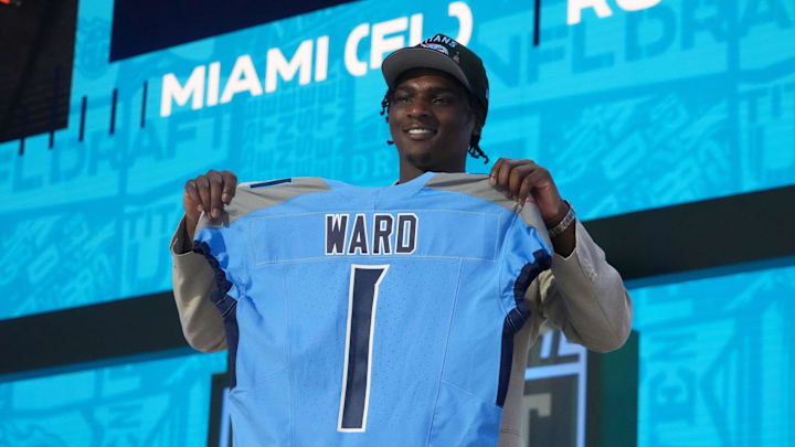 Cam Ward will wear Under Armour gear when he begins his NFL career with the Tennessee Titans. Cam Ward will wear Under Armour gear when he begins his NFL career with the Tennessee Titans.