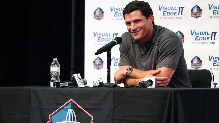 2026 Professional Football Hall of Fame enshrinee former Carolina Panthers linebacker Luke Kuechly. 2026 Professional Football Hall of Fame enshrinee former Carolina Panthers linebacker Luke Kuechly.