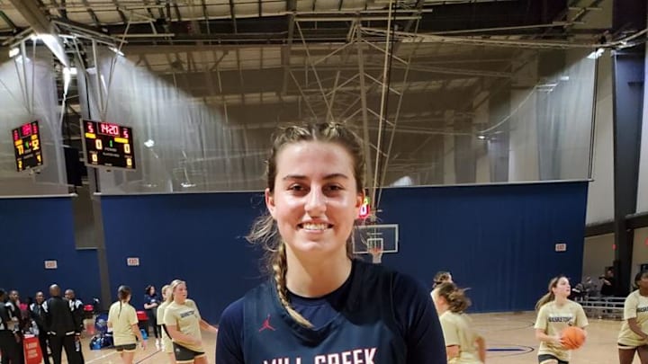 Mill Creek 2026 6'2 Shooting Guard Bella Ragone at the Georgia Basketball Coaches Association (GBCA) Live Period in 2024