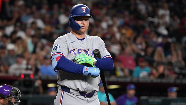 Texas Rangers designated hitter Joc Pederson. Texas Rangers designated hitter Joc Pederson.