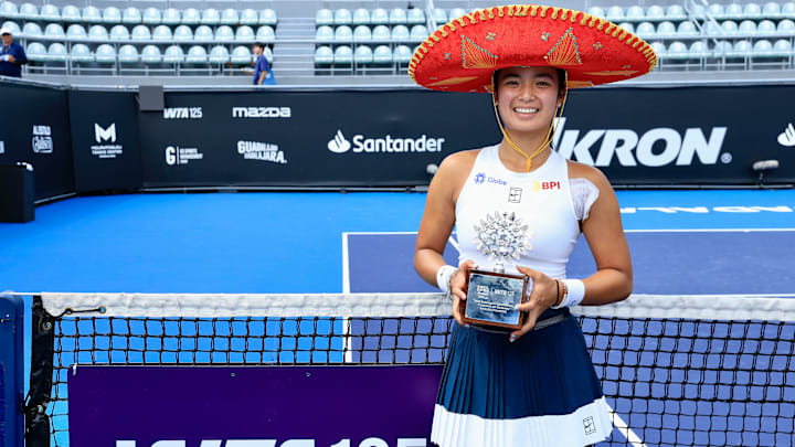 Alex Eala wins the WTA 125 in Guadalajara, Mexico.