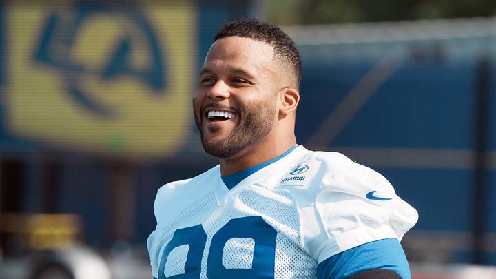 Los Angeles Rams defensive lineman Aaron Donald. Los Angeles Rams defensive lineman Aaron Donald.