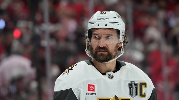 Jun 11, 2026; Raleigh, North Carolina, USA; Vegas Golden Knights right wing Mark Stone (61) reacts during the third period against the Carolina Hurricanes in game five of the 2026 Stanley Cup Final at Lenovo Center. Mandatory Credit: James Guillory-Imagn Images Jun 11, 2026; Raleigh, North Carolina, USA; Vegas Golden Knights right wing Mark Stone (61) reacts during the third period against the Carolina Hurricanes in game five of the 2026 Stanley Cup Final at Lenovo Center. Mandatory Credit: James Guillory-Imagn Images