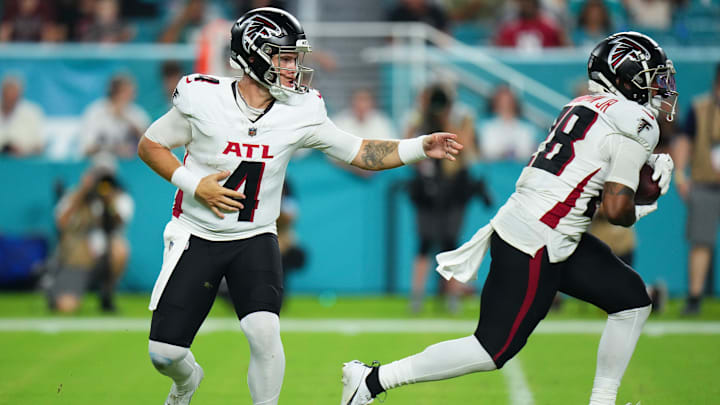 Taylor Heinicke, Carlos Washington Jr., Atlanta Falcons