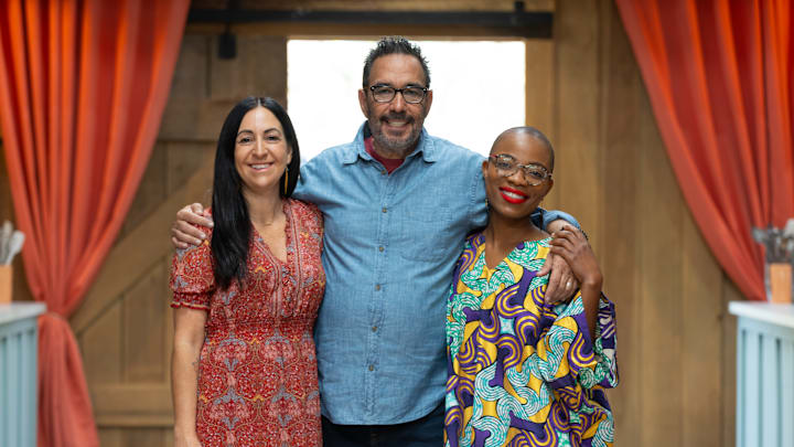 The Great American Recipe Season 3 finalists, Marcella DiChiara, Jon Hinojosa and Adjo Honsou