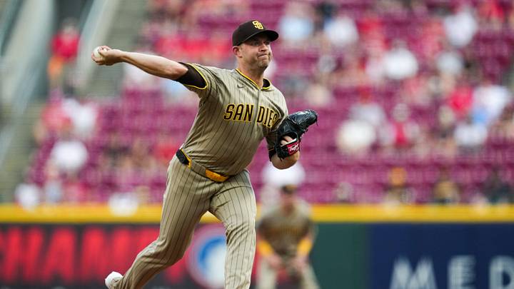 Aug 31, 2026; Cincinnati, Ohio, USA; San Diego Padres pitcher Michael King throws in the first inning against the Cincinnati Reds at Great American Ball Park. Mandatory Credit: Aaron Doster-Imagn Images Aug 31, 2026; Cincinnati, Ohio, USA; San Diego Padres pitcher Michael King throws in the first inning against the Cincinnati Reds at Great American Ball Park. Mandatory Credit: Aaron Doster-Imagn Images