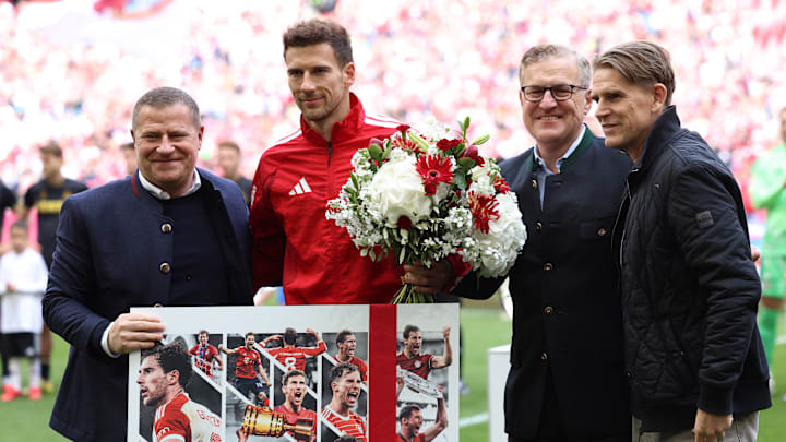 Leon Goretzka wurde vom FC Bayern offiziell verabschiedet Leon Goretzka wurde vom FC Bayern offiziell verabschiedet
