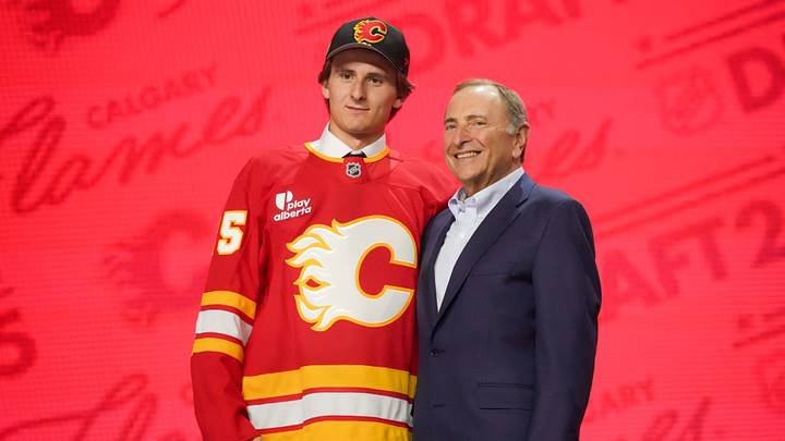 Cole Reschny of the Calgary Flames