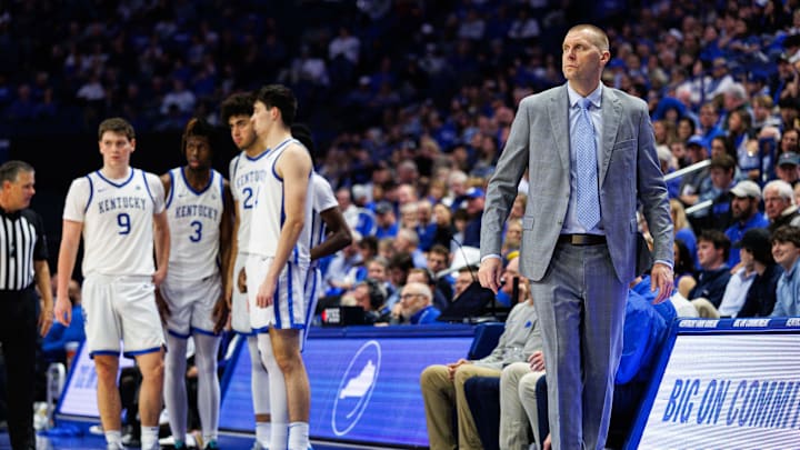 Kentucky Wildcats head coach Mark Pope Kentucky Wildcats head coach Mark Pope