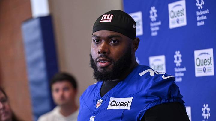 New York Giants offensive tackle Andrew Thomas New York Giants offensive tackle Andrew Thomas