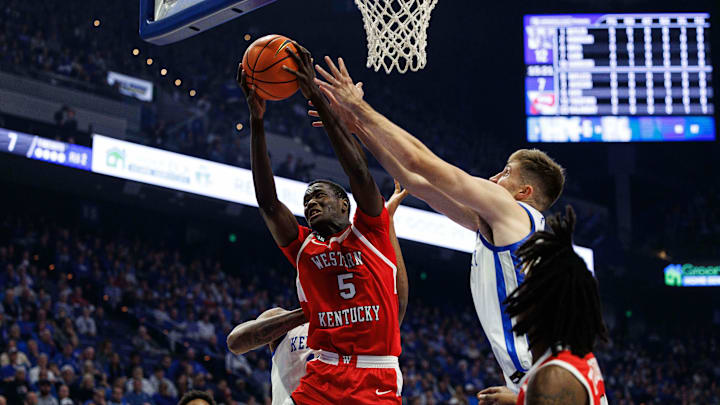 Western Kentucky Hilltoppers transfer Babacar Faye (5) committed to the Utah Runnin' Utes via the portal.