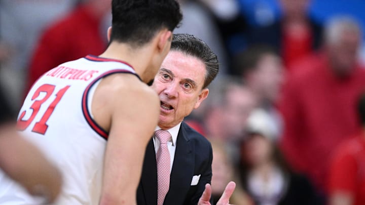 St. John's Red Storm head coach Rick Pitino during the first half of a second round men’s NCAA Tournament game.