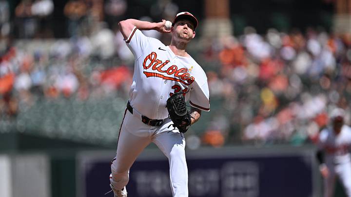 Sep 6, 2026; Baltimore, Maryland, USA; Baltimore Orioles pitcher Kyle Bradish (38) pitches in the first inning against the Boston Red Sox at Oriole Park at Camden Yards. Mandatory Credit: Jamie Sabau-Imagn Images Sep 6, 2026; Baltimore, Maryland, USA; Baltimore Orioles pitcher Kyle Bradish (38) pitches in the first inning against the Boston Red Sox at Oriole Park at Camden Yards. Mandatory Credit: Jamie Sabau-Imagn Images