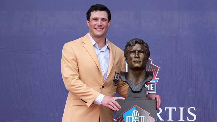 Luke Kuechly wanted a black Carolina Panthers jersey in the Hall of Fame. Luke Kuechly wanted a black Carolina Panthers jersey in the Hall of Fame.