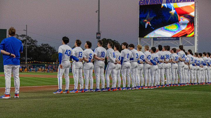Florida Gators face Opening Day challenger UAB, Friday, February 13, 2026, at Condron Family Ballpark in Gainesville, Florida. The Gators lost Game 1 to the Blazers 9-7. [Cyndi Chambers/ Gainesville Sun] 2026