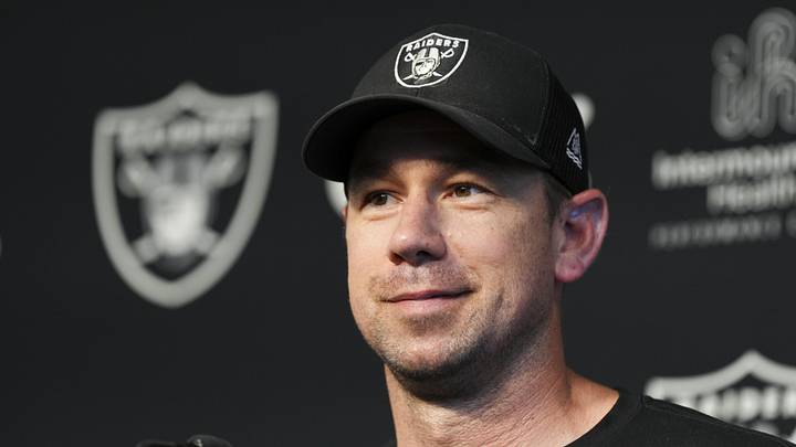May 20, 2026; Henderson, NV, USA; Las Vegas Raiders head coach Klint Kubiak speaks during a news conference during organized team activities at Intermountain Health Performance Center. Mandatory Credit: Candice Ward-Imagn Images May 20, 2026; Henderson, NV, USA; Las Vegas Raiders head coach Klint Kubiak speaks during a news conference during organized team activities at Intermountain Health Performance Center. Mandatory Credit: Candice Ward-Imagn Images