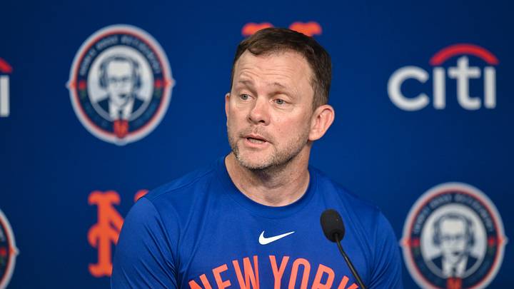 Sep 20, 2026; New York City, New York, USA; New York Mets manager Andy Green speaks at a press conference before a scheduled game between the New York Mets and Philadelphia Phillies at Citi Field. Mandatory Credit: John Jones-Imagn Images Sep 20, 2026; New York City, New York, USA; New York Mets manager Andy Green speaks at a press conference before a scheduled game between the New York Mets and Philadelphia Phillies at Citi Field. Mandatory Credit: John Jones-Imagn Images