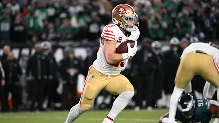 Christian McCaffrey scored twice last week in Philadelphia.