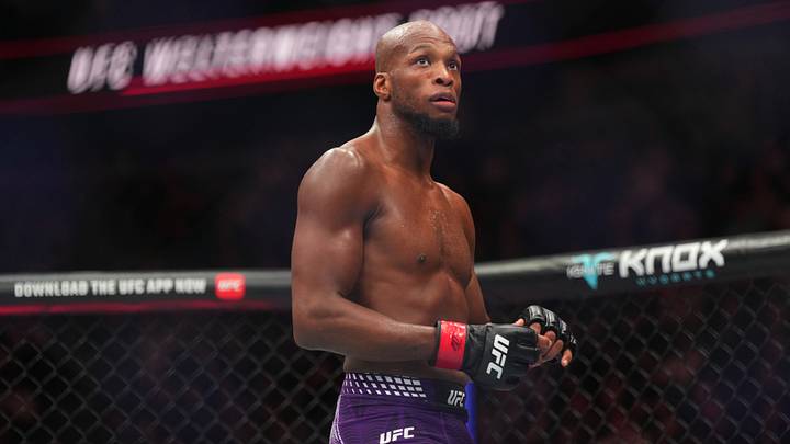 Mar 21, 2026; London, UNITED KINGDOM; Michael Page (red gloves) reacts after the fight against Sam Patterson (blue gloves) during UFC Fight Night at O2 Arena. Mandatory Credit: Peter van den Berg-Imagn Images Mar 21, 2026; London, UNITED KINGDOM; Michael Page (red gloves) reacts after the fight against Sam Patterson (blue gloves) during UFC Fight Night at O2 Arena. Mandatory Credit: Peter van den Berg-Imagn Images