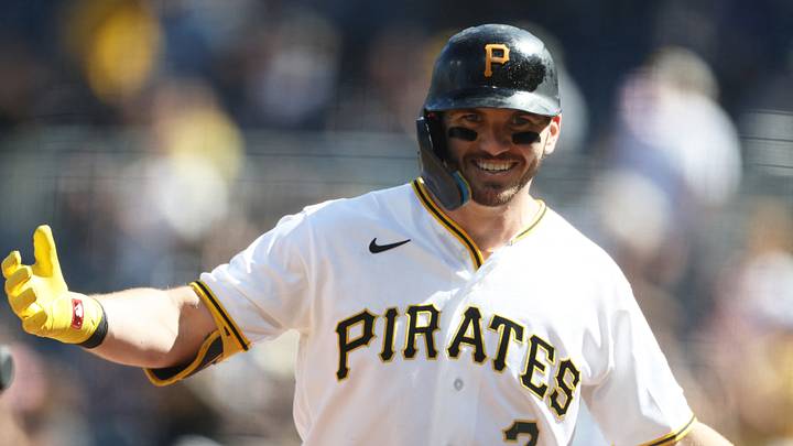 May 30, 2026; Pittsburgh, Pennsylvania, USA; Pittsburgh Pirates first baseman Spencer Horwitz (2) celebrates his leadoff solo home run against the Minnesota Twins during the first inning at PNC Park. Mandatory Credit: Charles LeClaire-Imagn Images May 30, 2026; Pittsburgh, Pennsylvania, USA; Pittsburgh Pirates first baseman Spencer Horwitz (2) celebrates his leadoff solo home run against the Minnesota Twins during the first inning at PNC Park. Mandatory Credit: Charles LeClaire-Imagn Images