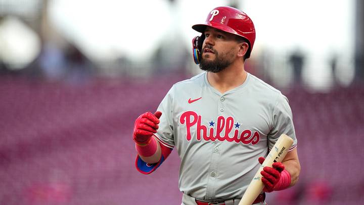 Philadelphia Phillies designated hitter Kyle Schwarber (12) Philadelphia Phillies designated hitter Kyle Schwarber (12)
