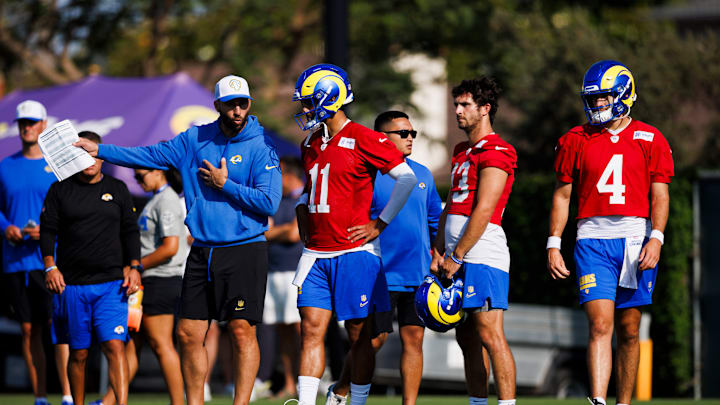 Los Angeles Rams Training Camp, Jimmy Garoppolo, Stetson Bennett, Dresser Winn
