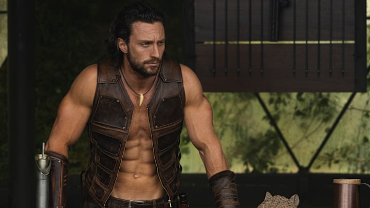 Aaron Taylor Johnson in Columbia Pictures and Marvel KRAVEN THE HUNTER