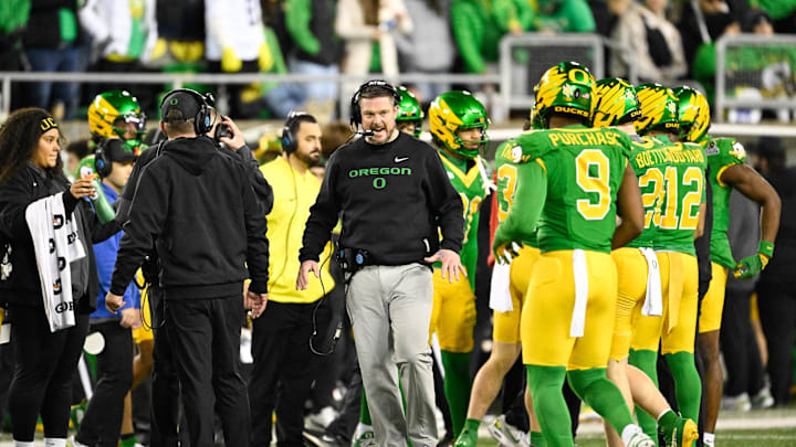 Oregon Ducks head coach Dan Lanning Mandatory Credit: Troy Wayrynen-Imagn Images
