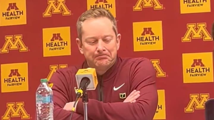 Niko Medved after Saturdaya's game against No. 7 Nebraska.