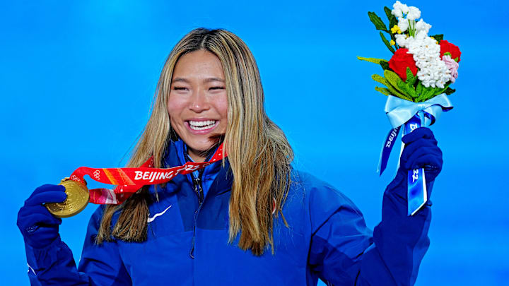 Chloe Kim won her second straight women’s halfpipe gold medal at the 2022 Winter Olympics.