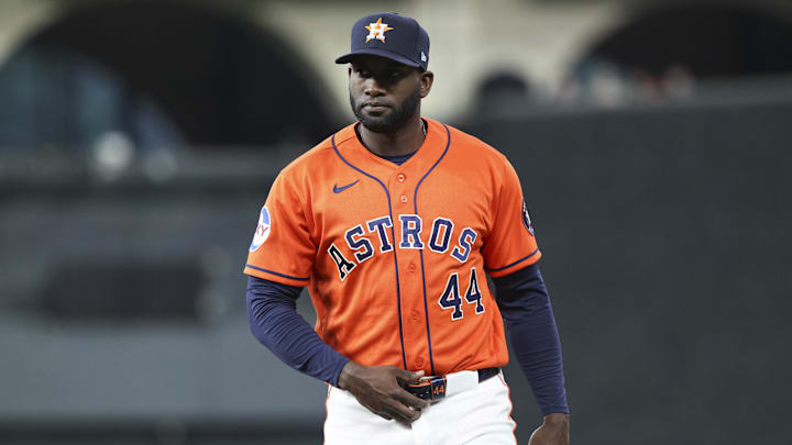 Houston Astros left fielder Yordan Alvarez.