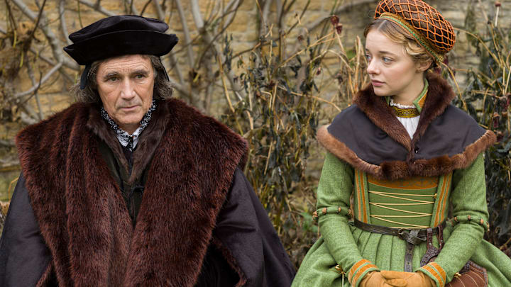 MASTERPIECE
Wolf Hall: The Mirror and the Light

Episode Four: Jenneke
Sunday, April 13, 2025 at 9/8c on PBS
The birth of a prince comes at a terrible price and Cromwell must help the King remarry. With European politics in disarray, Cromwell sees a chance to form a new alliance.

Shown L-R: Mark Rylance (Thomas Cromwell), Ellie de Lange (Jenneke)

Photographer: Nick Briggs 

For editorial use only.

© Playground Television (UK) Ltd