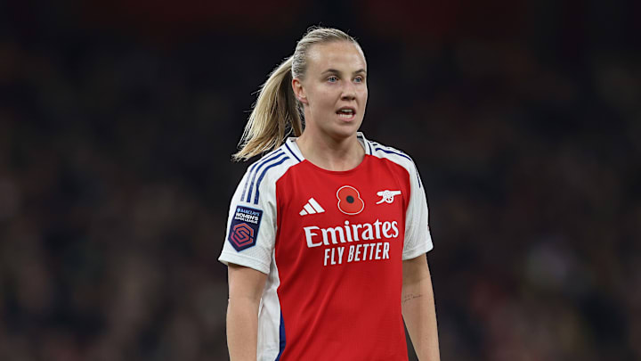 Arsenal's Beth Mead was on the scoresheet in the 5-0 win over Brighton on Friday