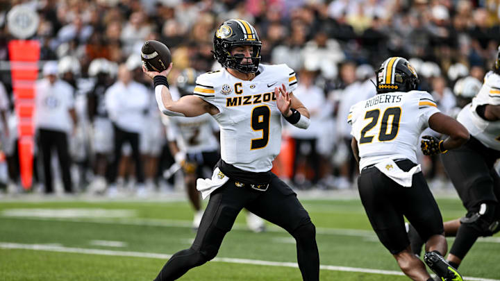 Beau Pribula, Missouri Tigers, Vanderbilt Commodores Beau Pribula, Missouri Tigers, Vanderbilt Commodores