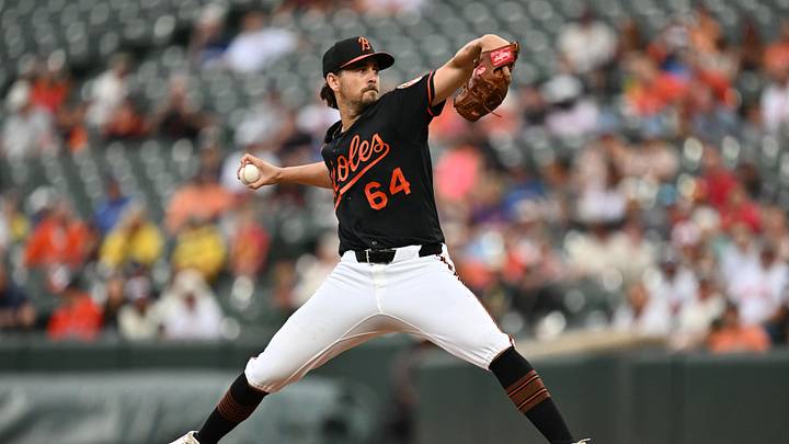 Dean Kremer pitches in the first inning against the Chicago Cubs at Oriole Park at Camden Yards. Dean Kremer pitches in the first inning against the Chicago Cubs at Oriole Park at Camden Yards.