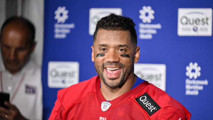 New York Giants quarterback Russell Wilson 