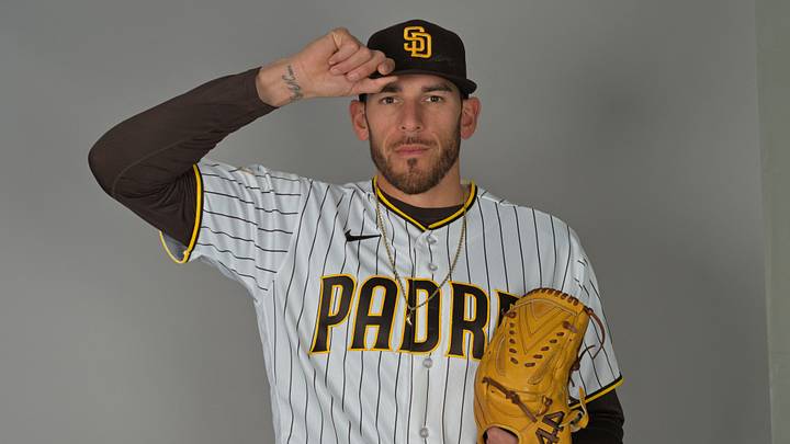 Feb 18, 2026; Peoria, AZ, USA; San Diego Padres starting pitcher Joe Musgrove (44) during spring training photo day. Mandatory Credit: Jayne Kamin-Oncea-Imagn Images Feb 18, 2026; Peoria, AZ, USA; San Diego Padres starting pitcher Joe Musgrove (44) during spring training photo day. Mandatory Credit: Jayne Kamin-Oncea-Imagn Images