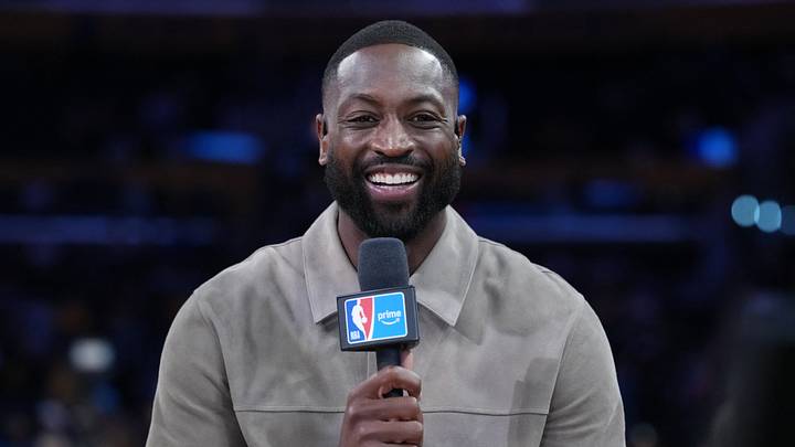 Oct 24, 2025; Los Angeles, California, USA; NBA on Prime analyst Dwayne Wade during the game between the Minnesota Timberwolves and the Los Angeles Lakers at Crypto.com Arena. Mandatory Credit: Kirby Lee-Imagn Images Oct 24, 2025; Los Angeles, California, USA; NBA on Prime analyst Dwayne Wade during the game between the Minnesota Timberwolves and the Los Angeles Lakers at Crypto.com Arena. Mandatory Credit: Kirby Lee-Imagn Images