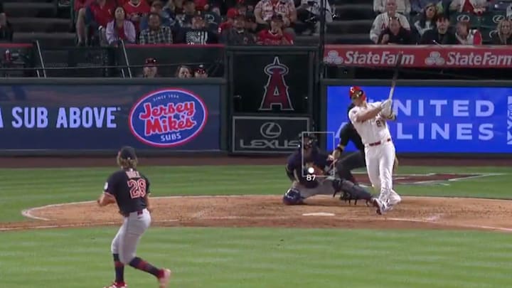 Mike Trout has homered in three straight games for the Angels. 